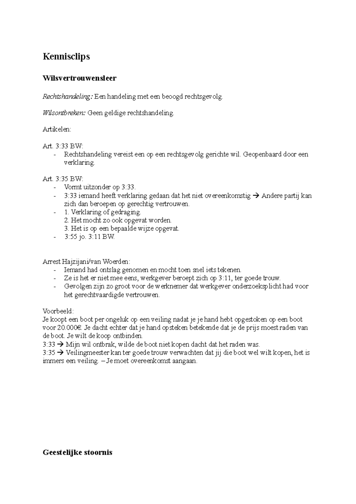 geestelijke stoornis