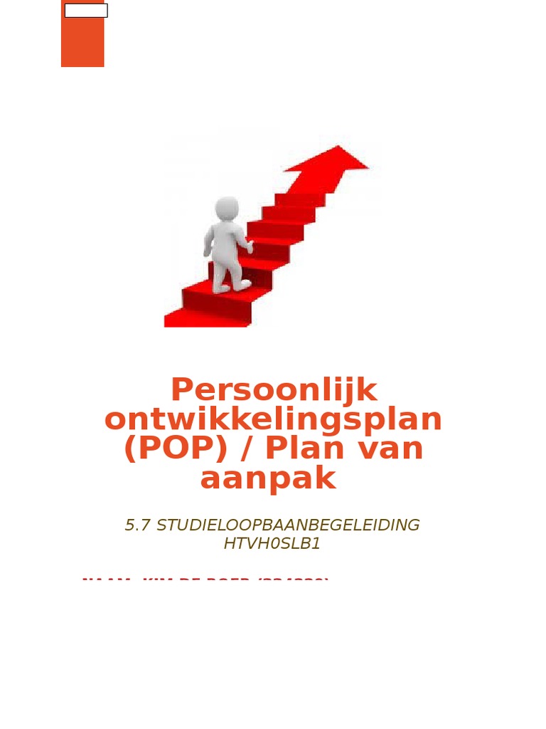 persoonlijk ontwikkel plan