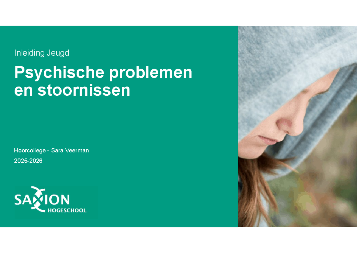 psychische problemen jongvolwassenen