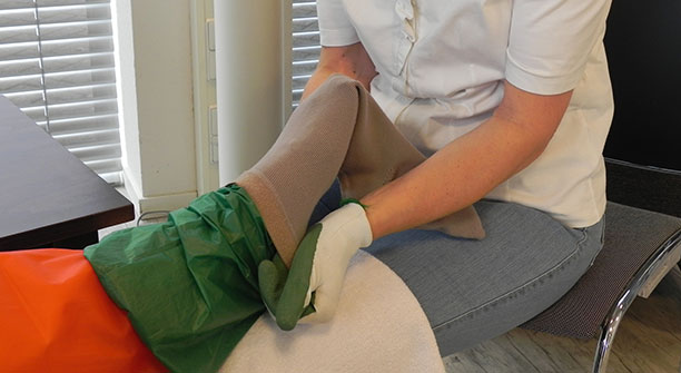 hulpmiddel elastische kousen