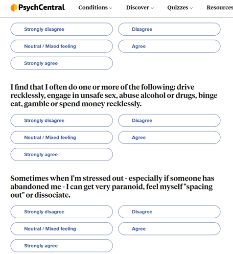 borderline test gratis